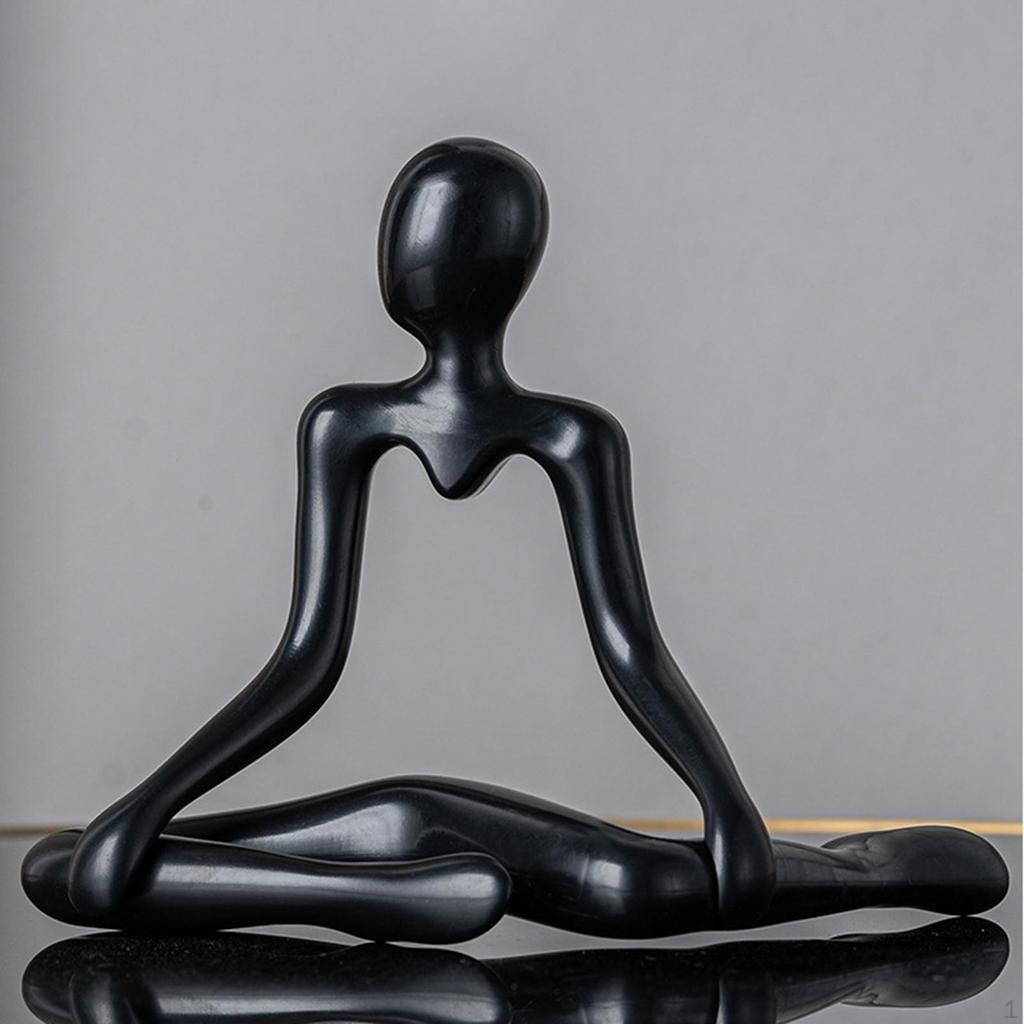 Thinker Statue Abstract Sculpture Art Crafts Decorative Figurine Tabletop Ornament for Fireplace