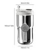420ML Smarte Flasche 316 Edelstahl Smarte Wasserflasche Kaffee für Camping Geschenke für Heiße und Kalte Getränke