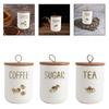 Storage Container Organizer Airtight Lid with Handle Modern Multifunction Pot Ceramic for Sugar Milk Powder Nuts Rice Household