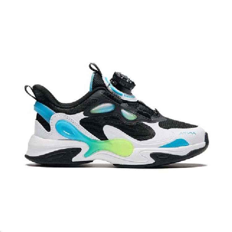 Anta Comfortable Non-Slip Kids Casual Shoes Kids Sneakers Black White Blue 312429921-1