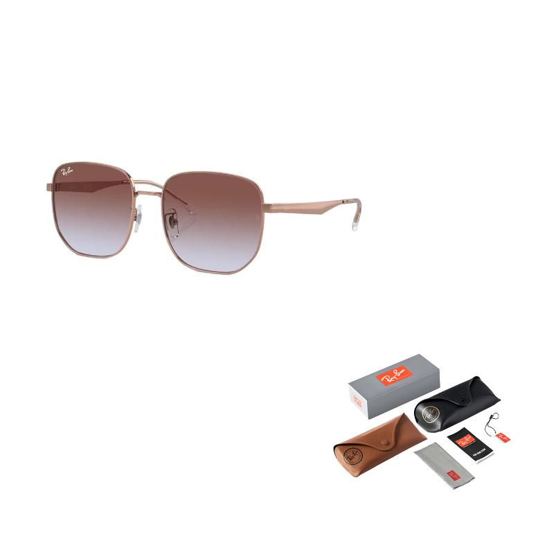 RayBan Solid Colour Beauty Metal Frame Alloy Square Sunglasses Unisex Couple Style