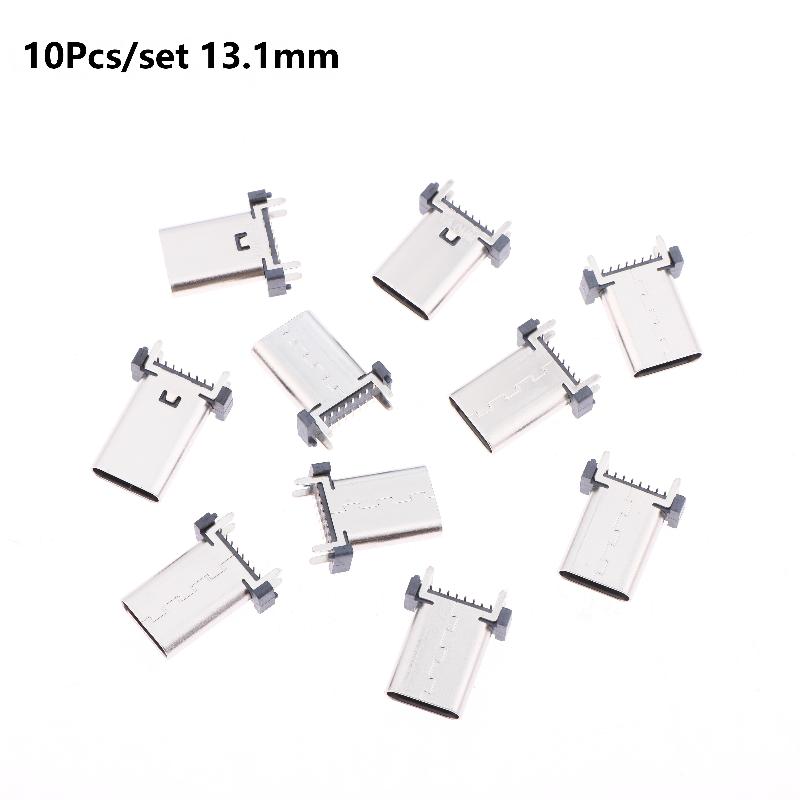 Type C USB Female Socket 16Pin Vertical Mount Enhanced Connection for Gaming Console Repair