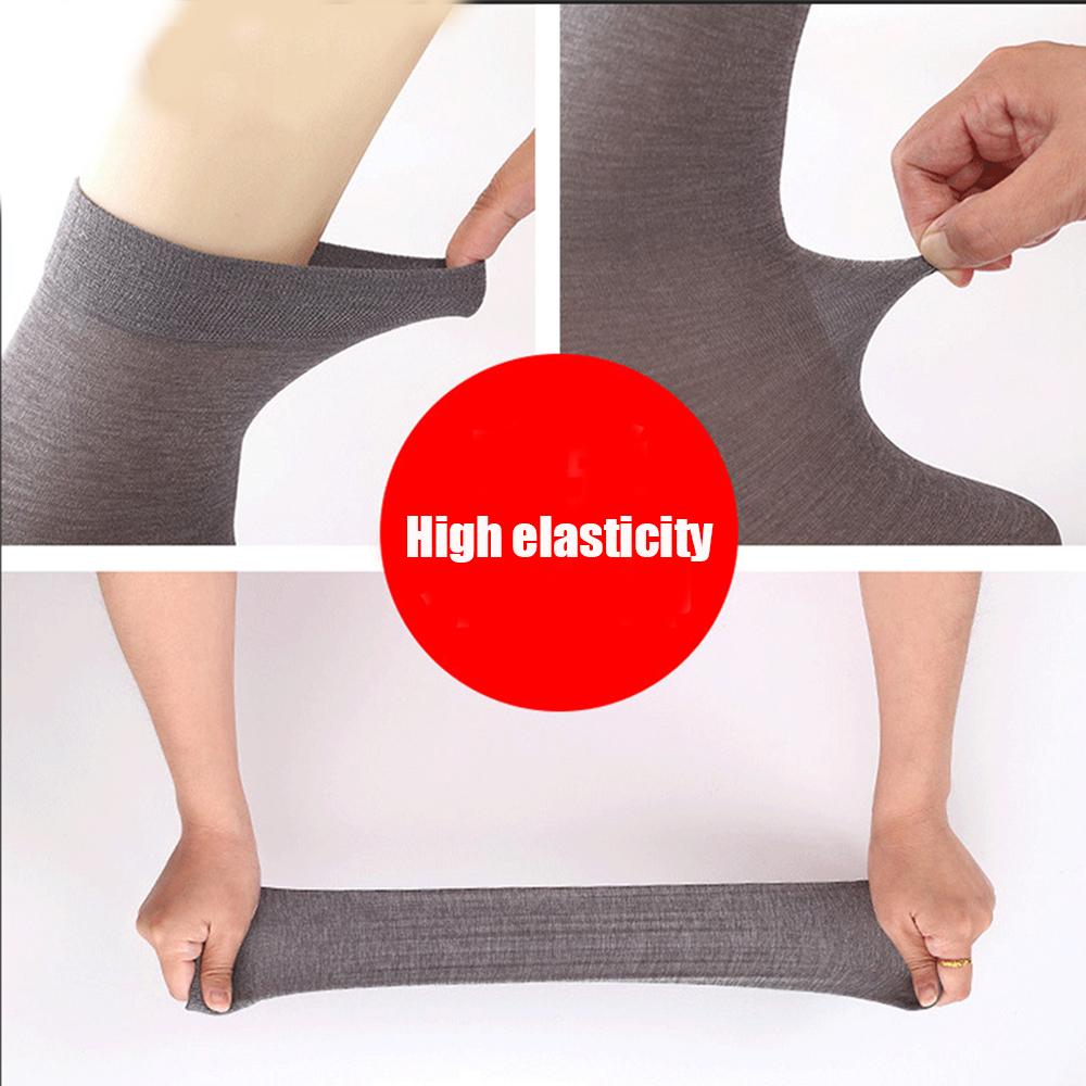 Black 10Pairs/Box Breathable Summer Business Men's Socks Stocking Middle Tube Mercerized Socks