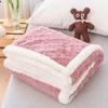 OEING Thick Lamb Fleece Throw Blanket