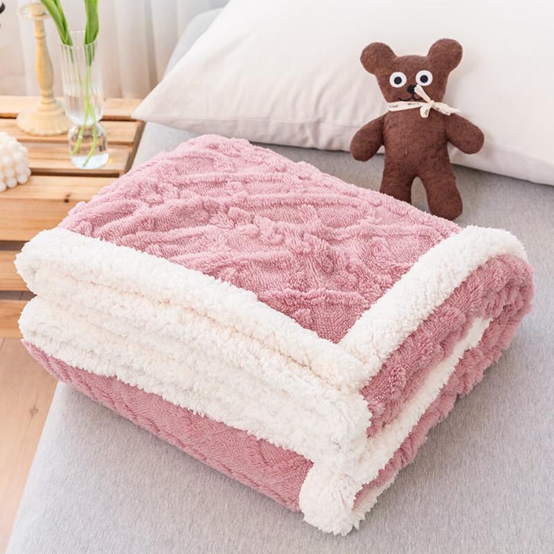 OEING Thick Lamb Fleece Throw Blanket