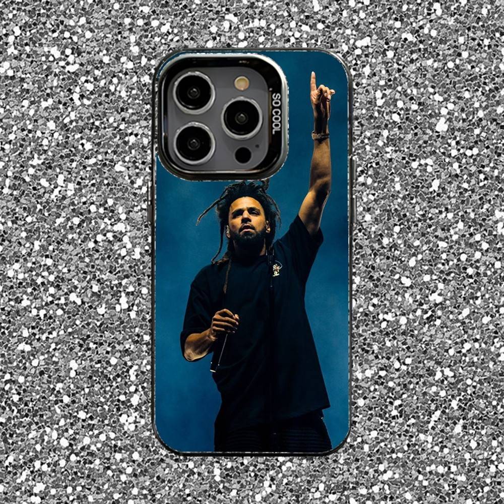 Rapper J Cole Phone Case For iPhone 16,15,14,13,12,11,Pro,XS,Max,Plus,Mini,SE Black Candy Matte Shockproof Cover