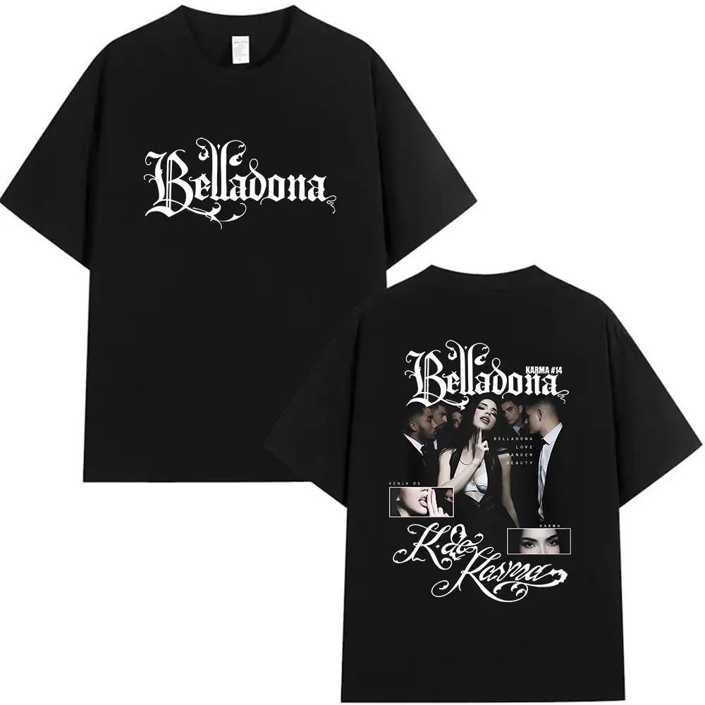 

Kenia Os Belladona K De Karma New Album 2026 Graphic T Shirt Men Women Hip Hop Pop Fashion Retro Short Sleeve T-shirt Streetwear Y2K 4XL