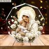 2D Flat "Nativity Scene" Acrylic Desk Decor Plaque, Mary & Jesus, Suitable for Wall Decoration, Porch, Room, Villa, Accents Home, Hallway, or Workplac