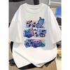 Koci trend spersonalizowany nadruk bawełna krótki rękaw T-shirt męski letni trend marka męska