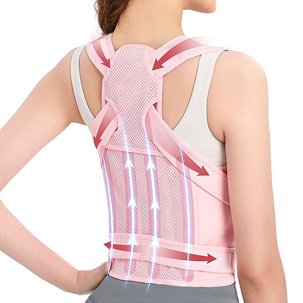 Back Brace Posture Corrector For Women: Shoulder Straightener Adjustable Full Back Support Upper And Lower Back Pain Relief