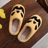 Pumpkin Halloween Warm Winter Cotton Slippers Couple Men And Women Thick Bottom Cotton Slippers Soft Home Slippers Women