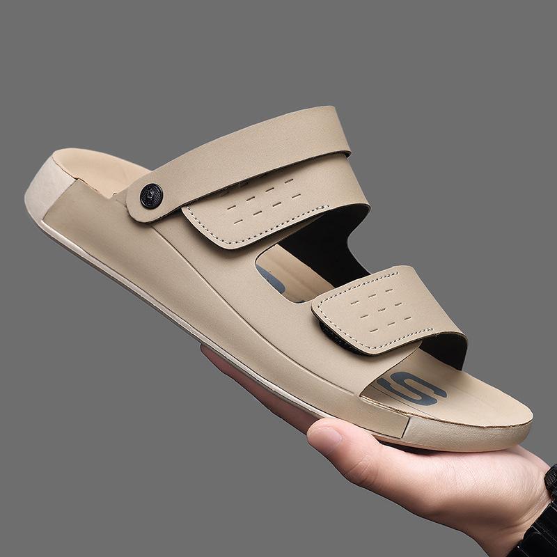 New fashion boutique men's sandals quality indoor and outdoor cool slippers British casual breathable beach shoes
