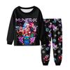 Children's Fashion Suit Skirt Round Neck Long Sleeve Top Pants