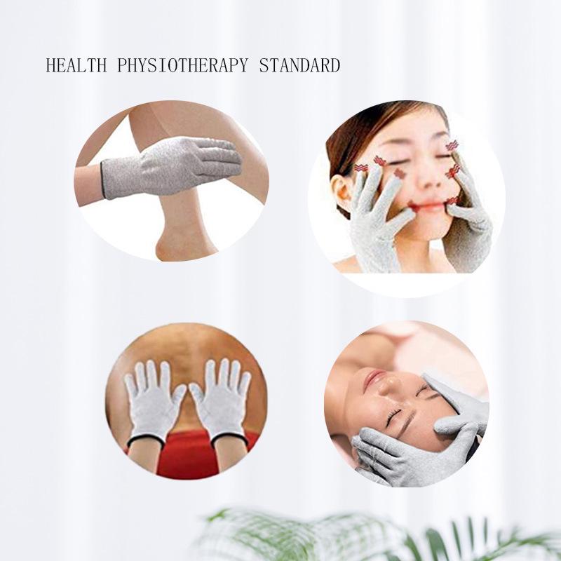 Portable EMS Pulse TENS Massage Gloves for Beauty and Physiotherapy