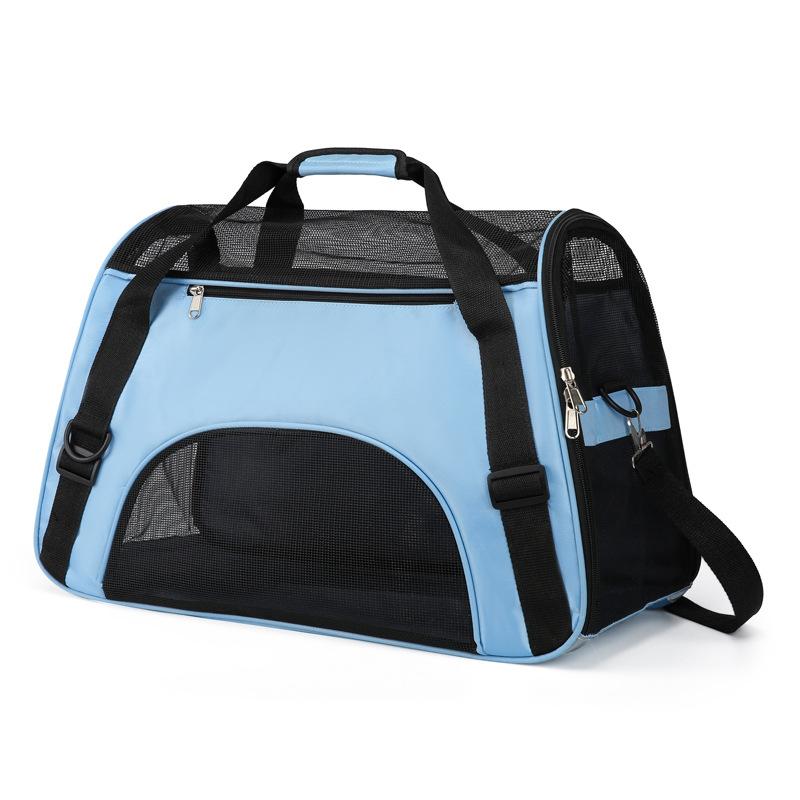 Breathable Mesh Pet Carrier Bag Portable Foldable Travel Shoulder Handbag for Cats Small Dogs Outdoor Walking Carrying Bag