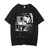 Tricou Junji Ito fată Trendy anii '80 Universitate Grafic Colorat estetic tricou Universitate anime anii 2000 Punk Pastel kawaii