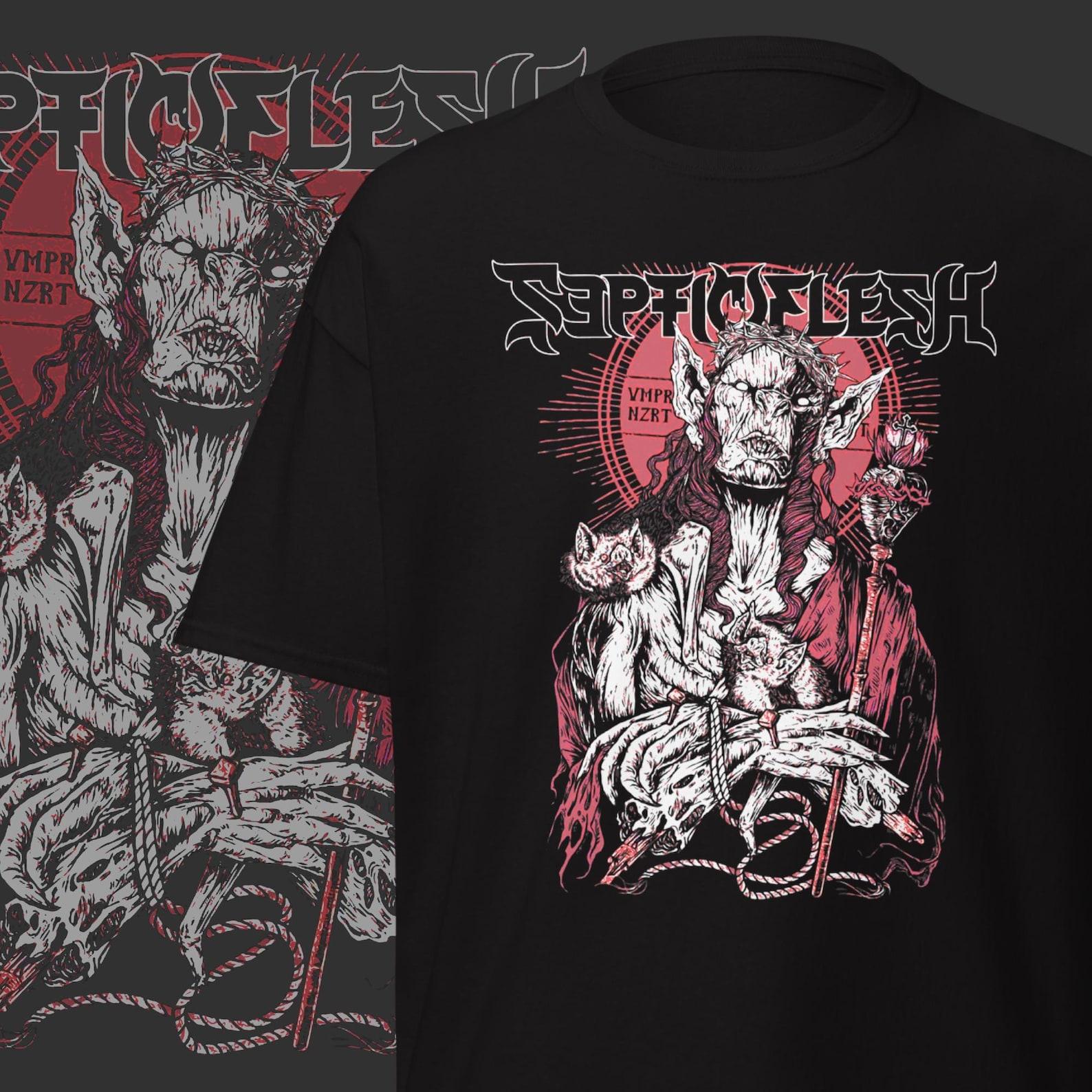 Old School Metal T-shirt Symphonic Heavy Metal Band Merch Gifts for Metalheads M