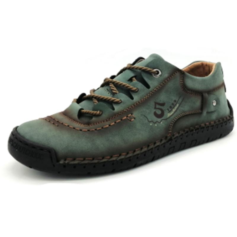 Men's Fashion Soft Leather Casual Shoes Plus Size 48 Hugh Sneakers Walking Work Walking Handmade Men's Shoes Loafers