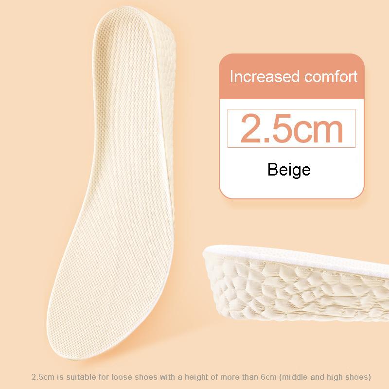 Insoles for Shoes Breathable Heighten Heel Insert Pad Cushion Unisex Height Increase Insole Boost Man Women's Shoes Sneakers New