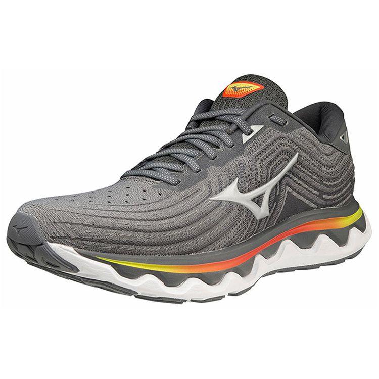 Mizuno Horizon 6 Wave Durable Low-Top Running Shoes Men Sneakers Gray J1GC222605