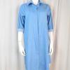 Denim Dress Single Breasted Pockets Summer Buttons Knee Length Dress Streetwear