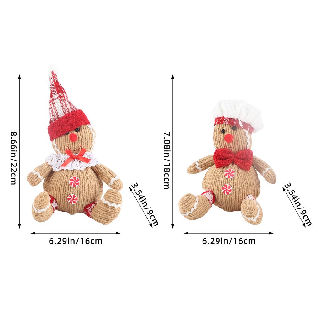 Pepparkaka Plysch Gosedjur Pepparkaksgubbe Plyschleksaker Juldekor