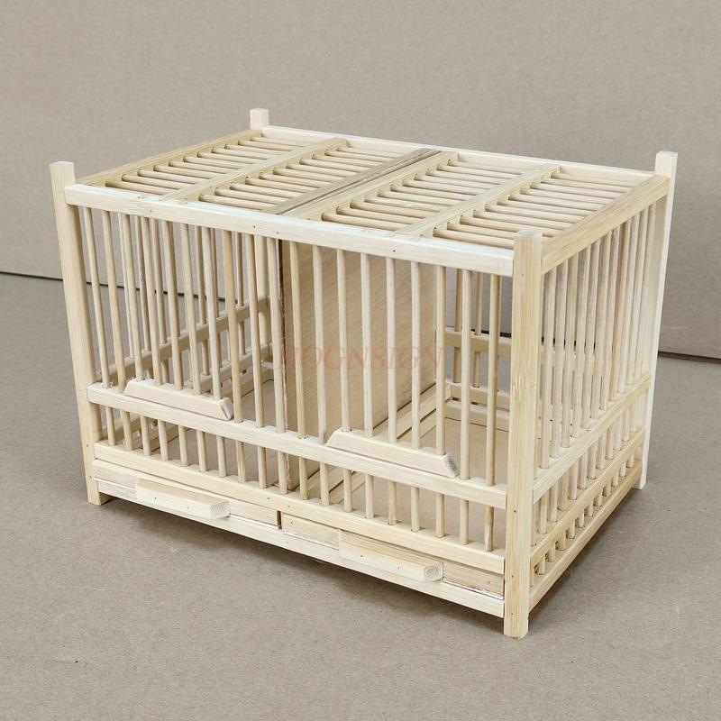 Grasshopper Cage Handmade Bamboo Woven Cricket Cage Double Grid Bamboo Cage Cultural And Playing Insect Cage