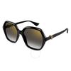 Cartier C deCor Grey Multi Treatment Hexagonal Ladies Sunglasses Ct0470s 001 57