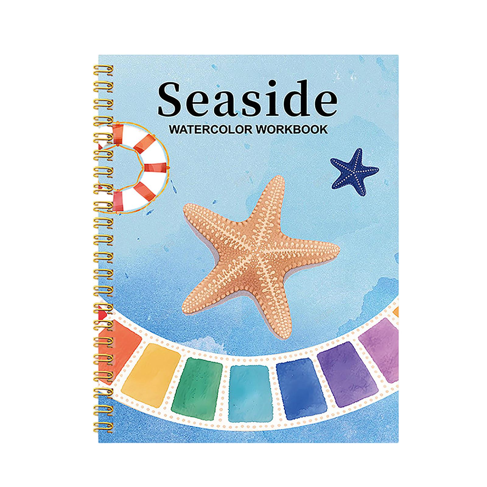 

Watercolor Coloring Book Watercolor Practice Pad For Beginners And Artists One Size