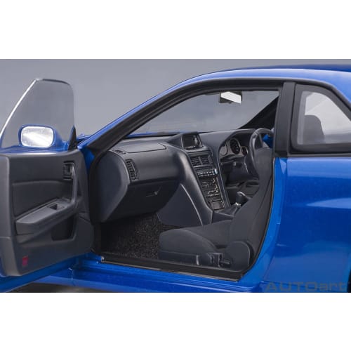 AUTOart 1/18 Scale Nissan Skyline GT-R (R34) V-Spec II Bayside Blue Finished Model 77408