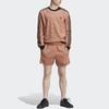 Adidas Originals Adicolor Classics Waffle Textured Stripe Shorts Men Shorts Coffee HS2082