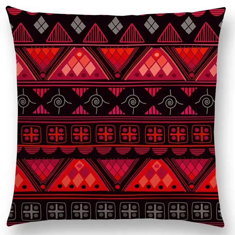 Newest Bohemia Cushion Cover Vintage Pattern Ethnic Striped Navajo Arrow Sofa Throw Pillow Case