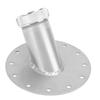 Collo di riempimento cella a combustibile a 45 gradi con base in acciaio da 12" Alluminio Diametro interno 1,5"