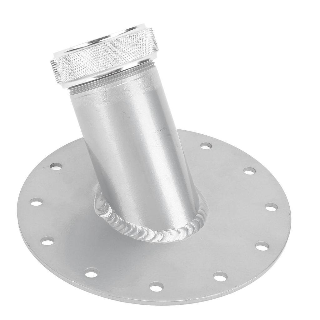 Collo di riempimento cella a combustibile a 45 gradi con base in acciaio da 12" Alluminio Diametro interno 1,5"