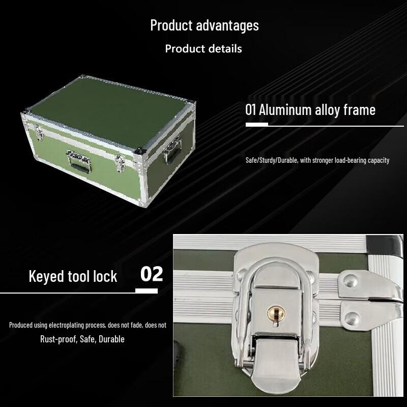 Fei Kungfu Heavy-Duty Military Green Equipment Storage Case