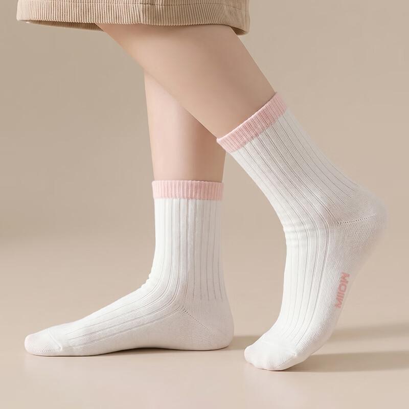 Mao Ren Kids Cotton Antibacterial Mid-Calf Socks
