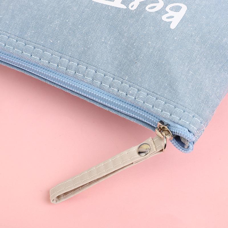 Korean Style Girly Coin Purse & Makeup Bag with Zipper