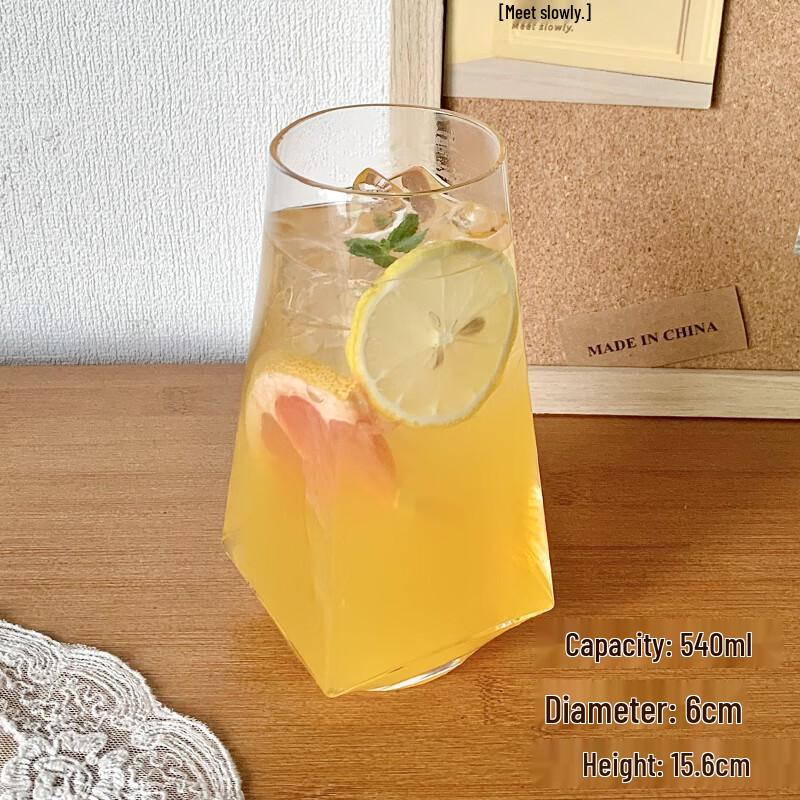 Ins Style Rhomboid Glass Cup