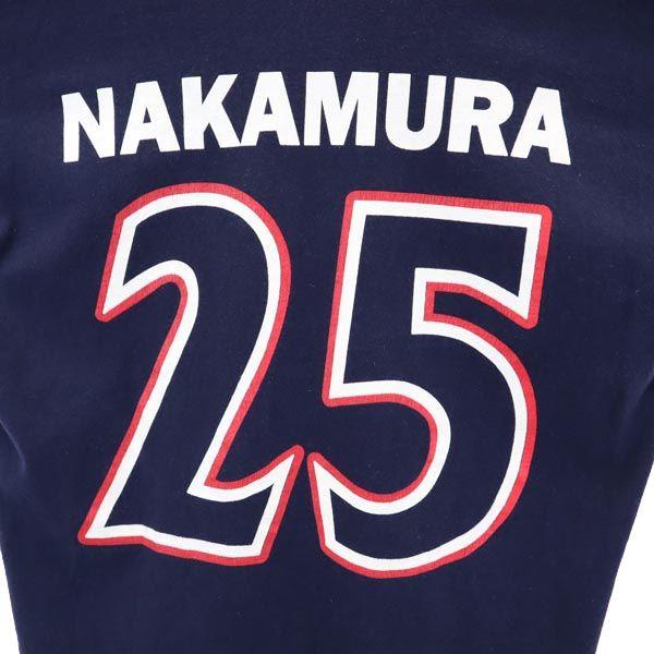 JERZEES 90er Vintage USA Hergestellt Yokohama Marinos Trikot Nummer 25 Murakami Kurzarm Fußballspieler Nakamura T-Shirt Herren Gebraucht