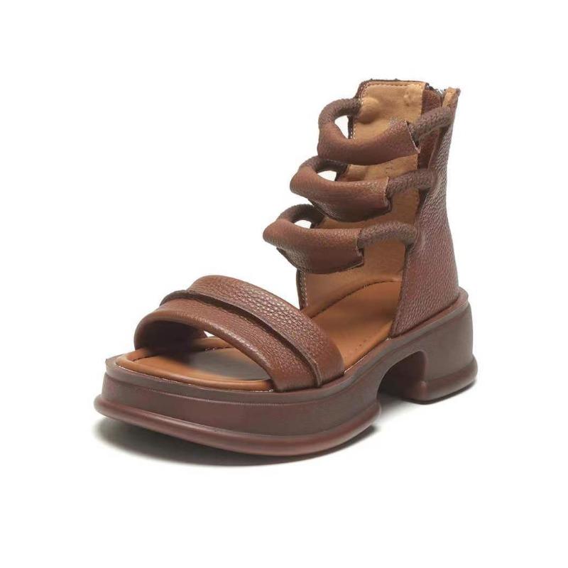 

Roman Style Casual Women s Wedges 40 темно-коричневого кольору