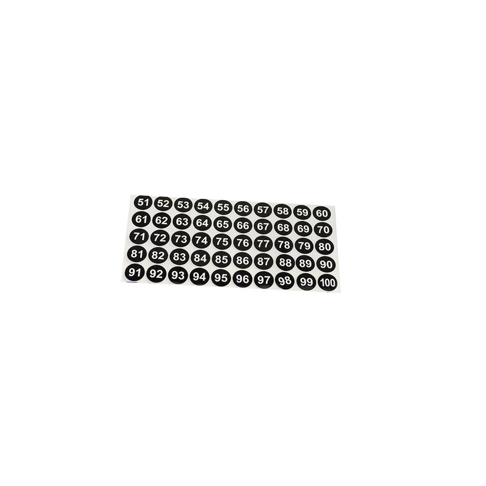 1-50 51-100 Letter Number Sticker Self-Adhesive Waterproof Labels Number Advent Stickers Calendar Number Paper Stickers Decor