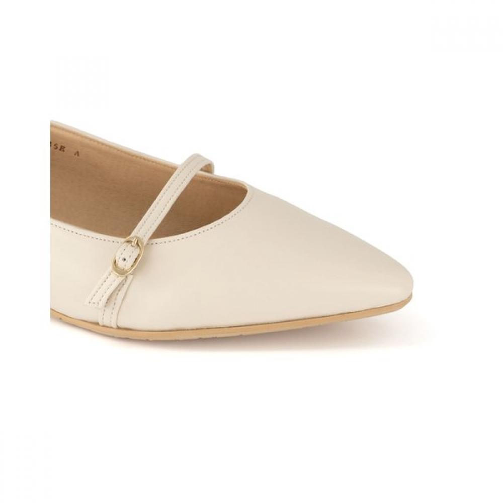 DakS Women S 2cm Flat ShoeS Ivory Dlf308