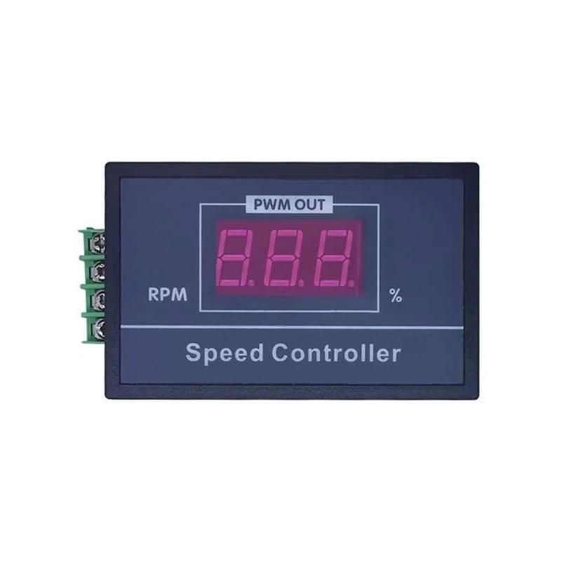Einstellbarer PWM-Motor-Drehzahlregler für Motoren DC6V bis DC60V mit hochbeständiger Leiterplatte und LED-Anzeige
