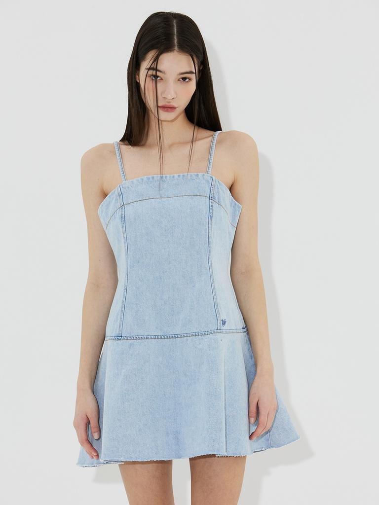 VIAROAMER Flare Denim Dress