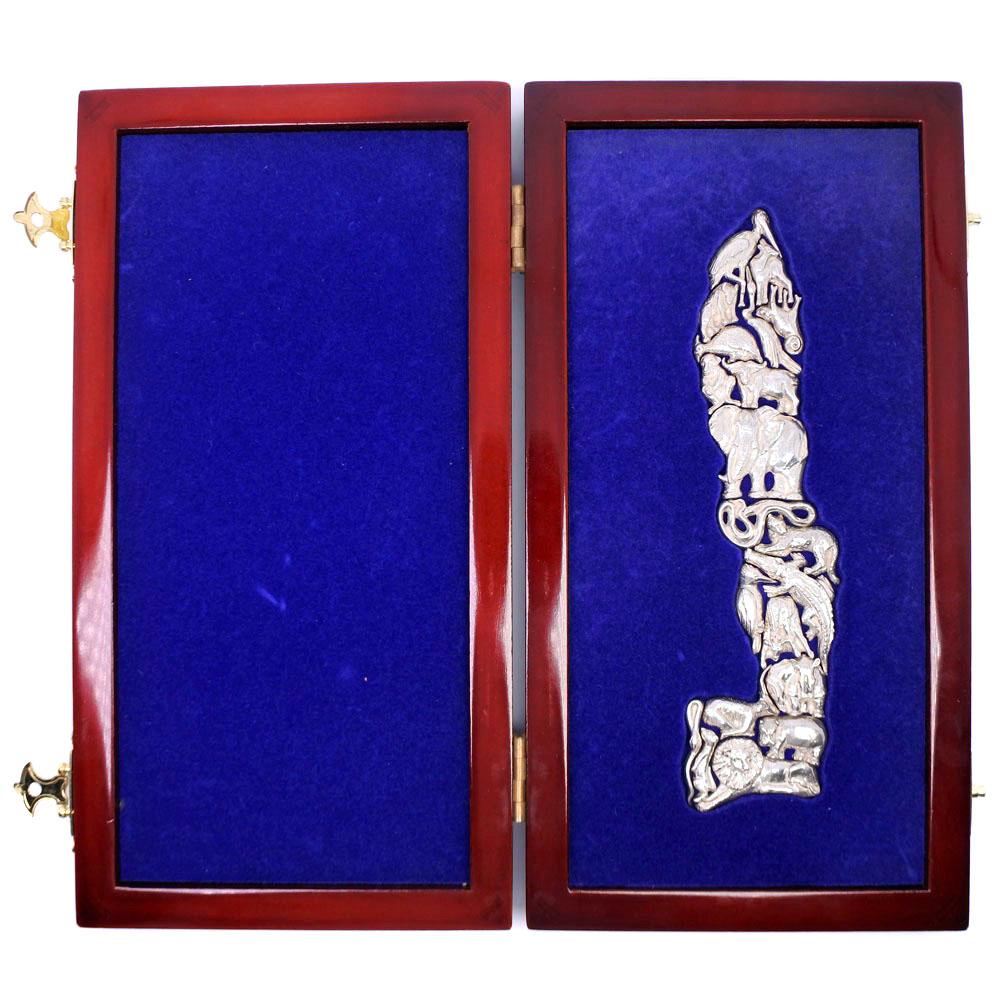 Plate Puzzle Other miscellaneous goods Set of 20 animals Silver925 unisex Used