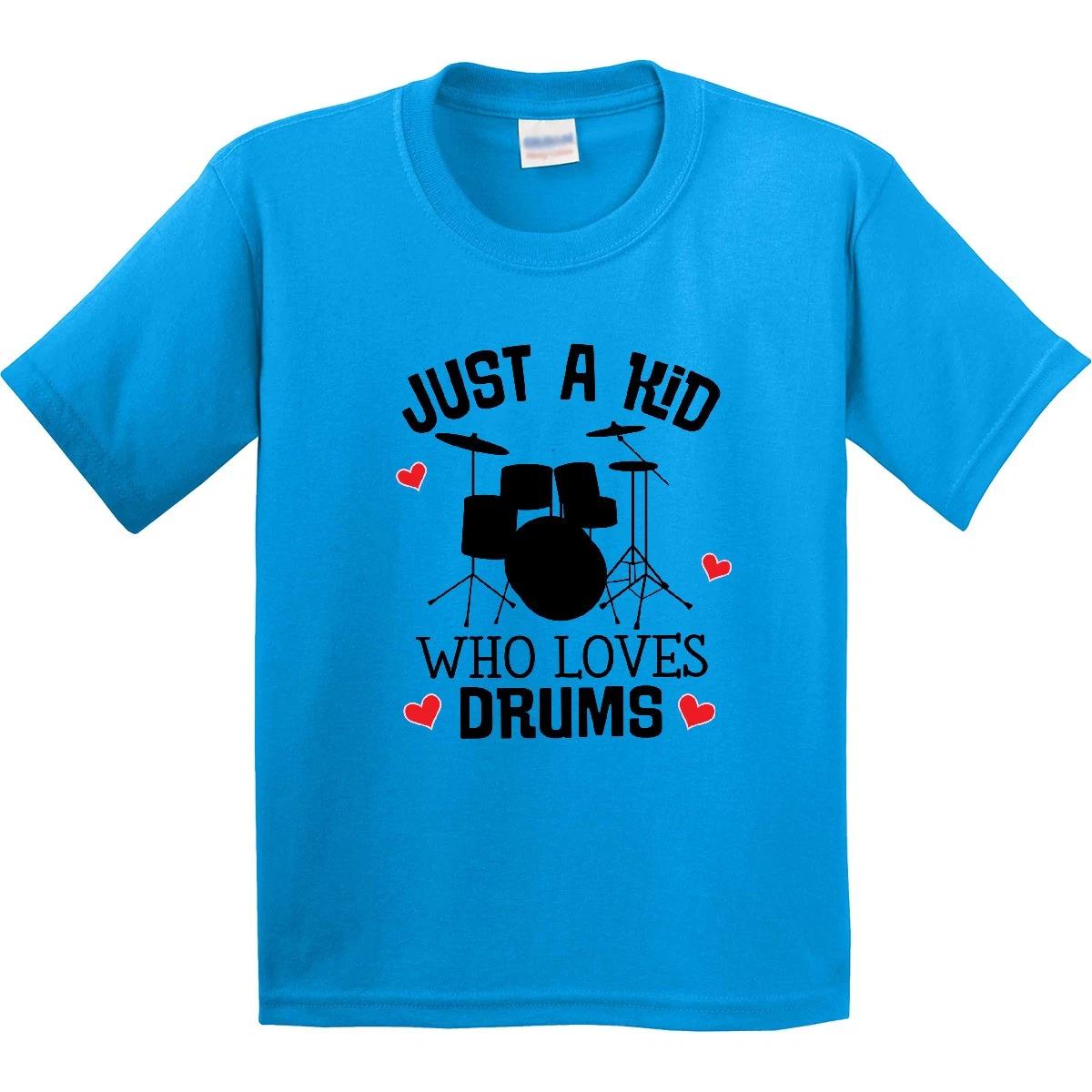 Inktastic Future Drummer Kid Loves Drums Youth T-Shirt Musician Percussion Hobby 130
