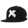 Simple Polyester Hip-hop Hats Adjustable Breathable Sunscreen Hat Flat Edge X Embroidery Snapback Baseball Hat Versatile Use