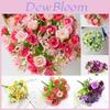 21 Head Artificial Flower Bouquet Featuring High Realistic Appearance And Smooth Material For Home Decor