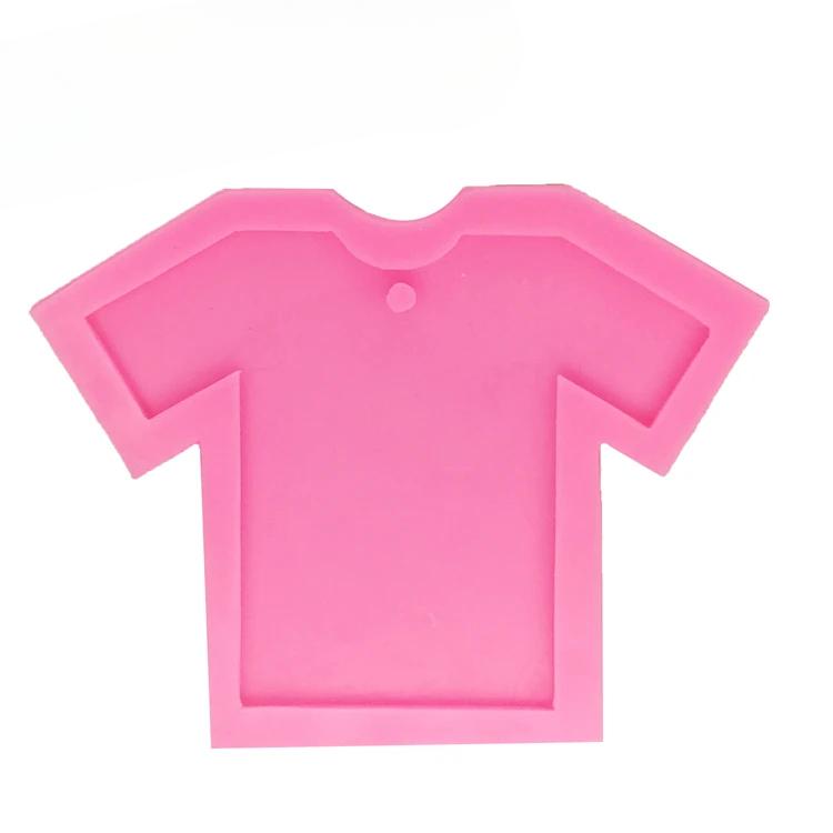DIY Epoxy Resin Molds Short-sleeved T-shirt Shape Mold for Keychains Jewelry