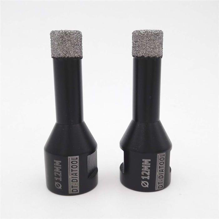 Foret diamant - dt-diatool - 2pcs - 12mm - forage à sec - cire froide intégrée